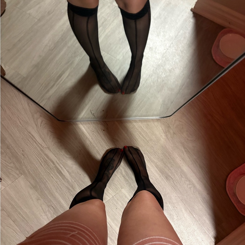 Black Sheer Women's Nylon socks
